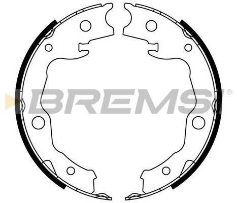 Brake Shoe Set, parking brake BREMSI GF0976