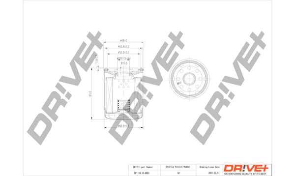 Oil Filter Dr!ve+ DP1110.11.0150