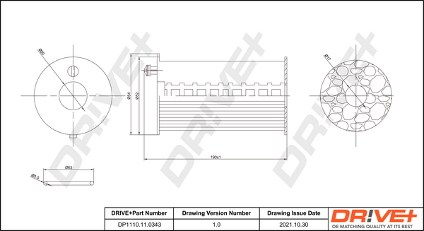 Oil Filter Dr!ve+ DP1110.11.0343