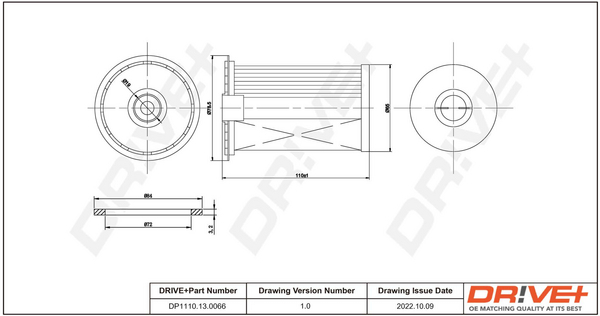 Fuel filter Dr!ve+ DP1110.13.0066