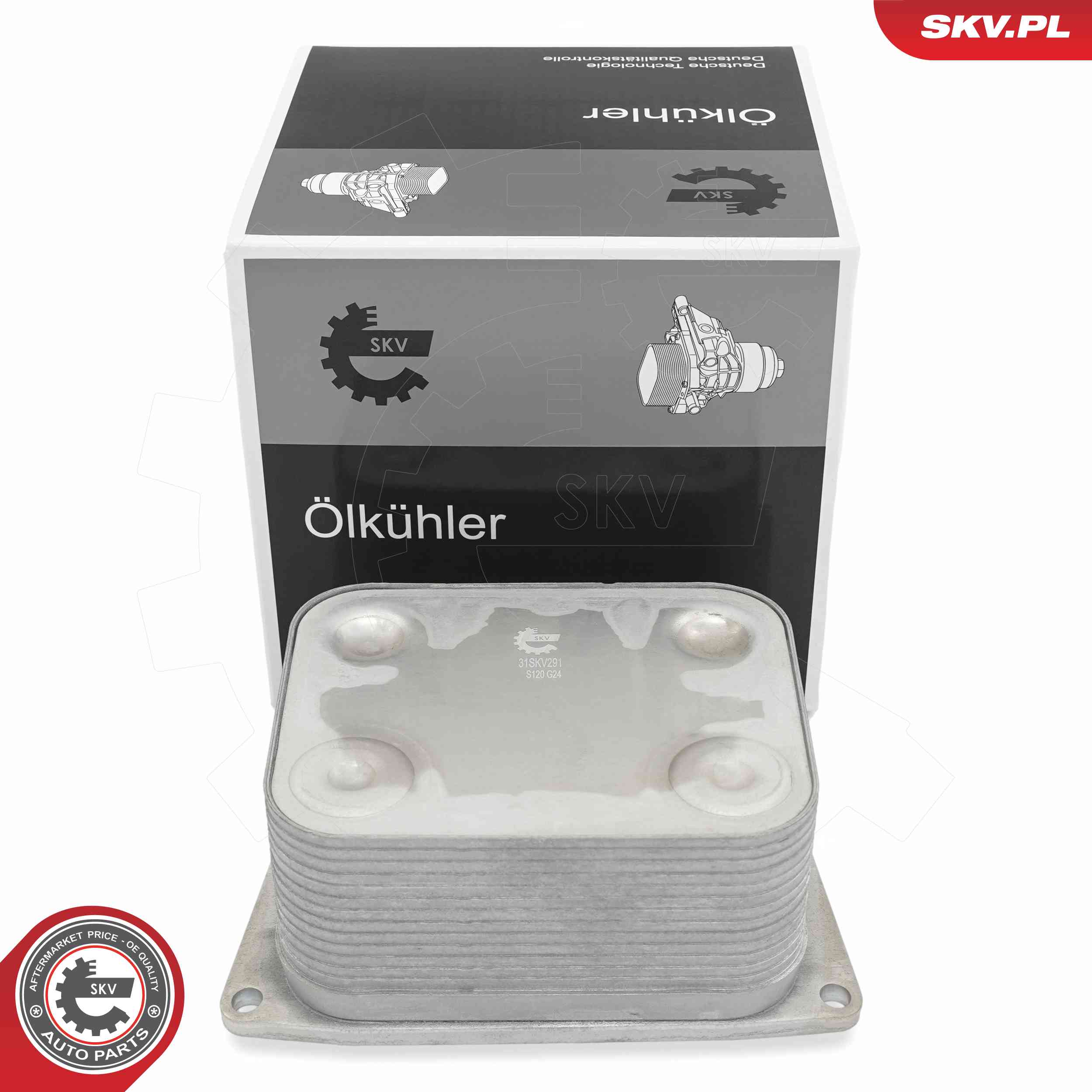 Oil Cooler, engine oil ESEN SKV 31SKV291