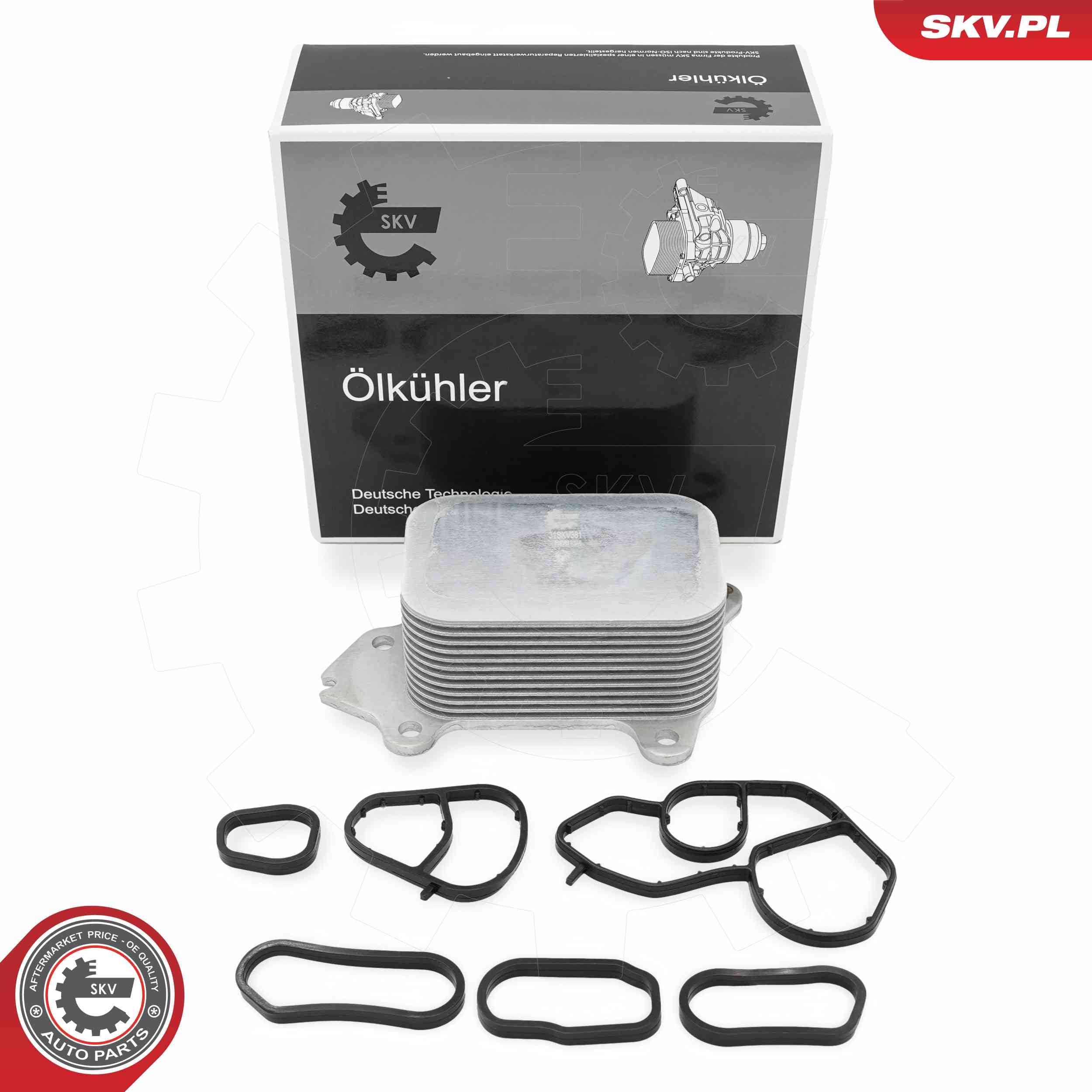 Oil Cooler, engine oil ESEN SKV 31SKV381