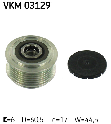 Alternator - sprzęgło jednokierunkowe SKF VKM 03129