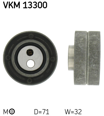Tensioner Pulley, timing belt SKF VKM 13300