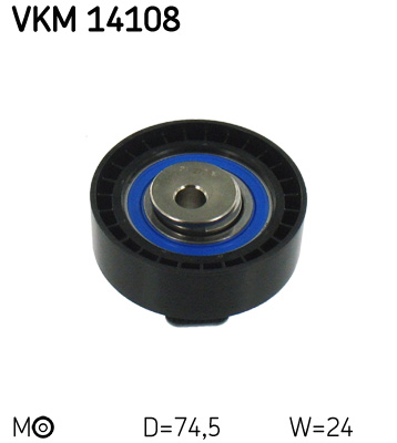 Tensioner Pulley, timing belt SKF VKM 14108