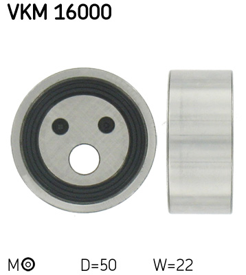 Tensioner Pulley, timing belt SKF VKM 16000