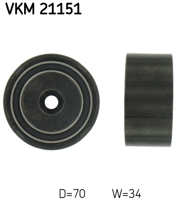 Deflection/Guide Pulley, timing belt SKF VKM 21151