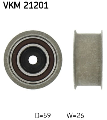 Deflection/Guide Pulley, timing belt SKF VKM 21201