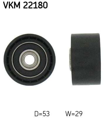 Deflection/Guide Pulley, timing belt SKF VKM 22180