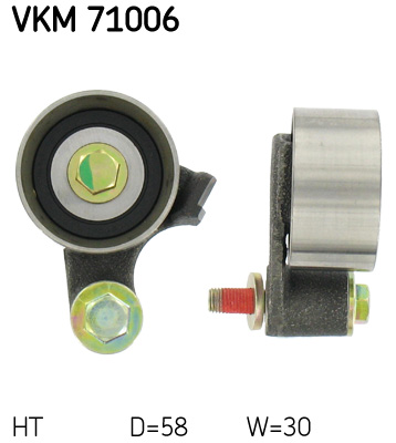 Tensioner Pulley, timing belt SKF VKM 71006