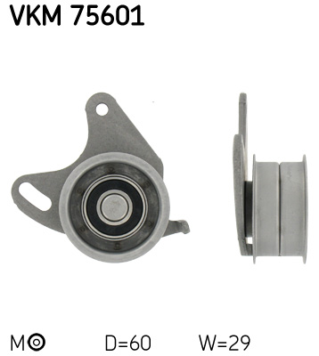 Tensioner Pulley, timing belt SKF VKM 75601