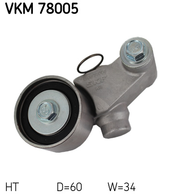 Tensioner Pulley, timing belt SKF VKM 78005