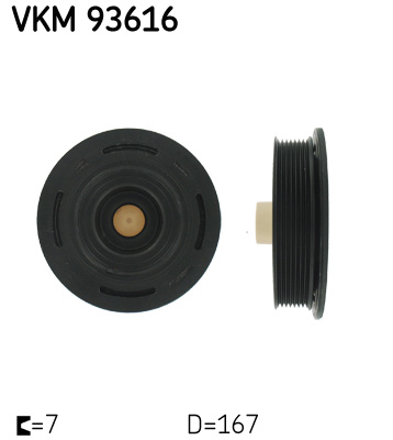 Belt Pulley, crankshaft SKF VKM 93616