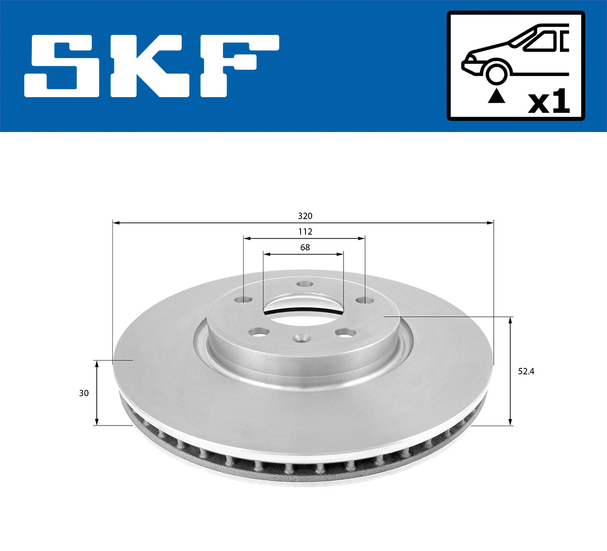 Disco de freno SKF VKBD 80178 V1