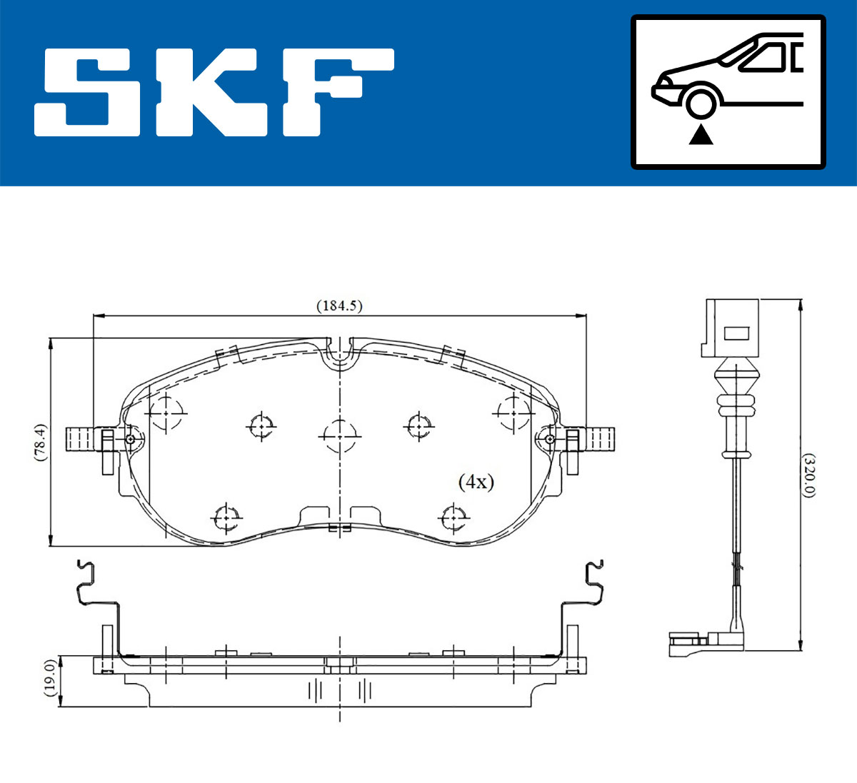 Juego de pastillas SKF VKBP 81421 E