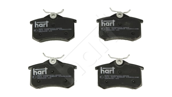 Brake Pad Set, disc brake HART 221 622