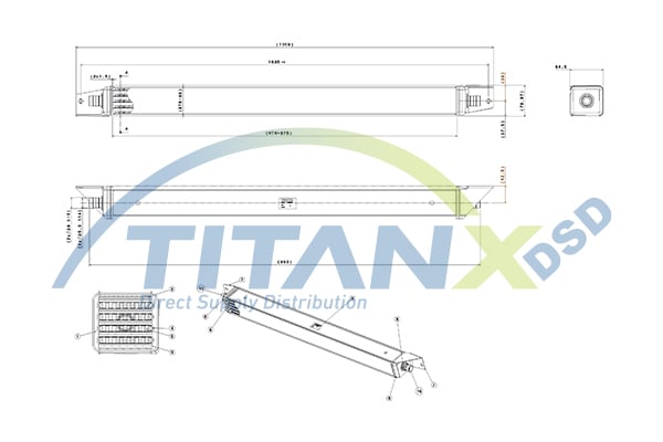 Oil Cooler, engine oil TITANX OX609003
