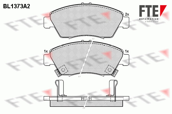 Brake Pad Set, disc brake FTE BL1373A2