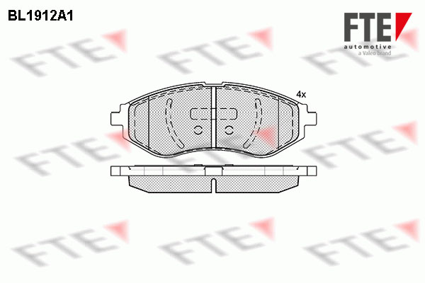 Brake Pad Set, disc brake FTE BL1912A1