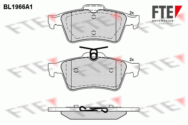 Brake Pad Set, disc brake FTE BL1966A1