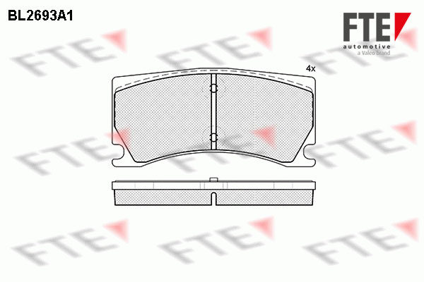 Brake Pad Set, disc brake FTE BL2693A1