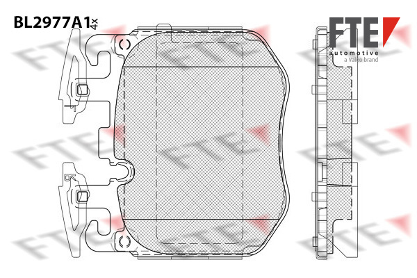 Brake Pad Set, disc brake FTE 9011223