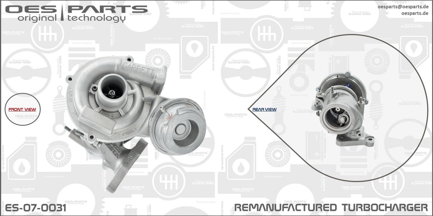 Turbocharger OES PARTS ES-07-0031