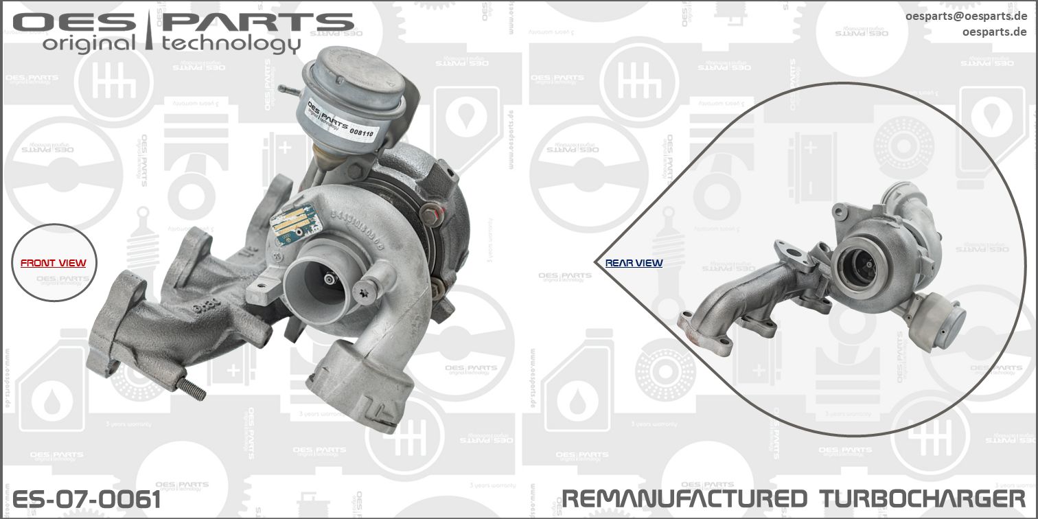 Turbocharger OES PARTS ES-07-0061