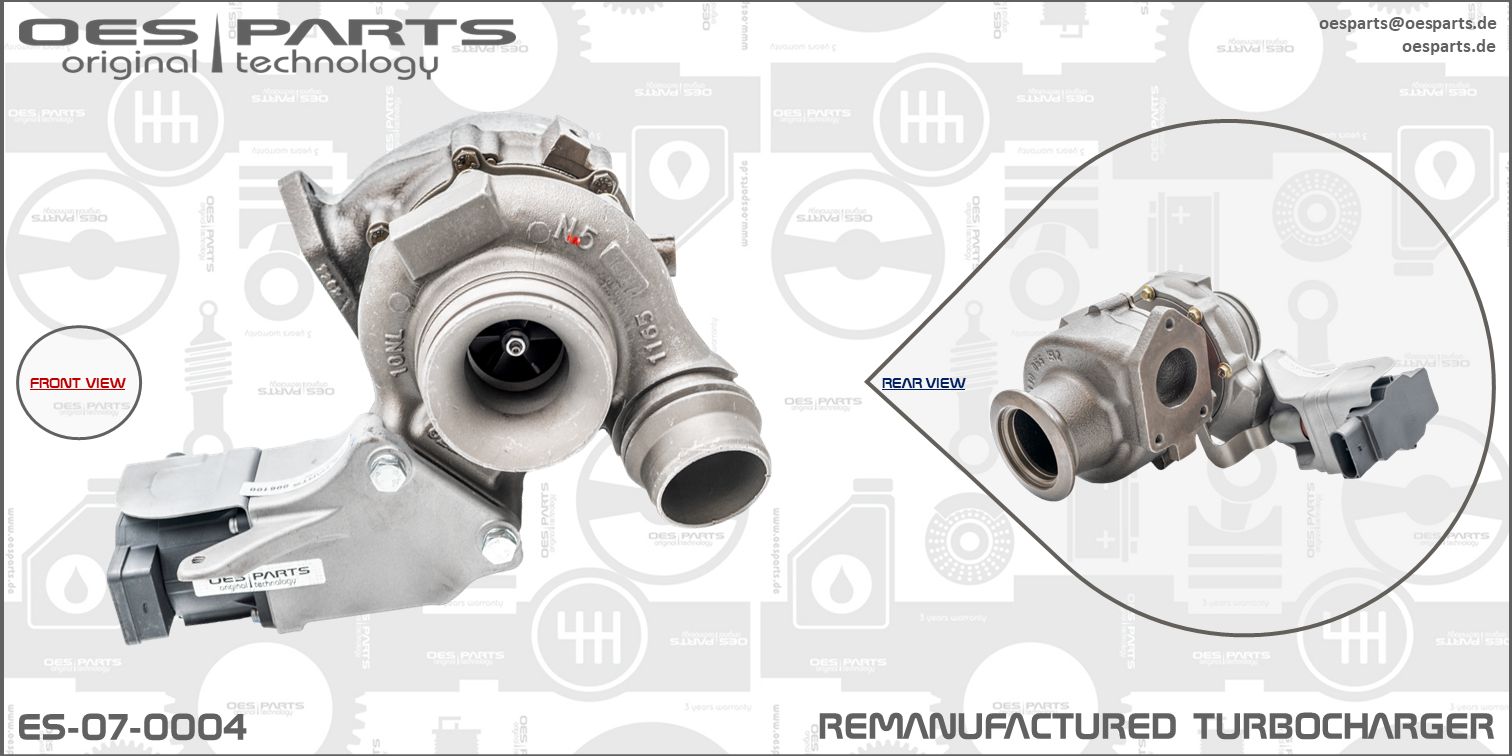 Turbocharger OES PARTS ES-07-0004