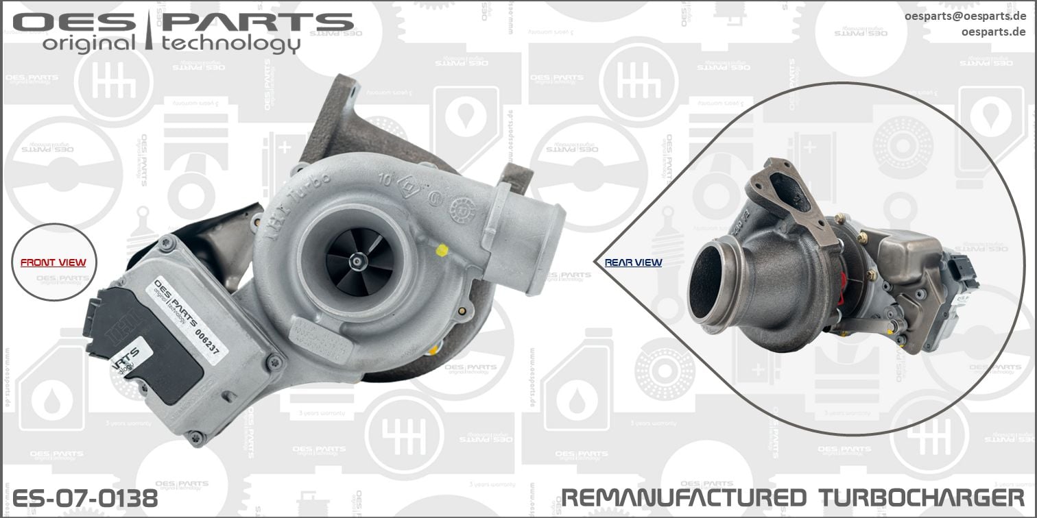 Turbocharger OES PARTS ES-07-0138
