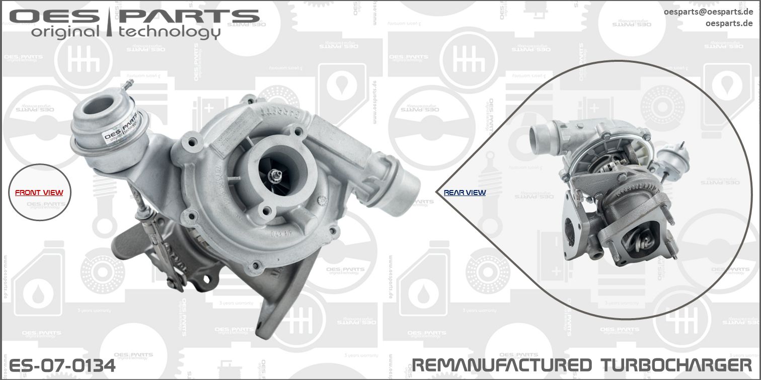 Turbocharger OES PARTS ES-07-0134