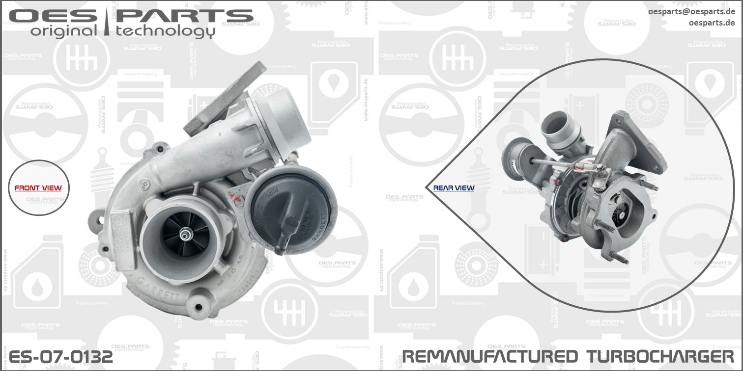 Turbocharger OES PARTS ES-07-0132