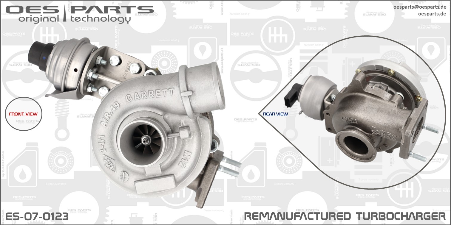 Turbocharger OES PARTS ES-07-0123