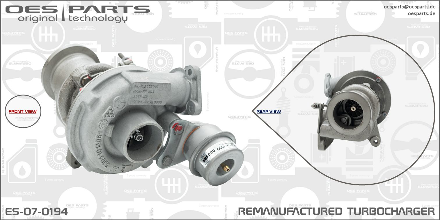 Turbocharger OES PARTS ES-07-0194