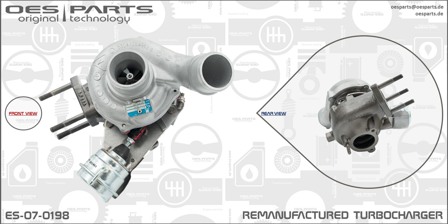 Turbocharger OES PARTS ES-07-0198