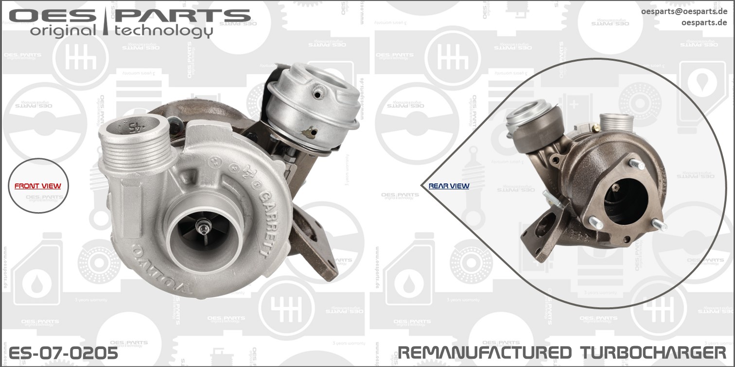 Turbocharger OES PARTS ES-07-0205