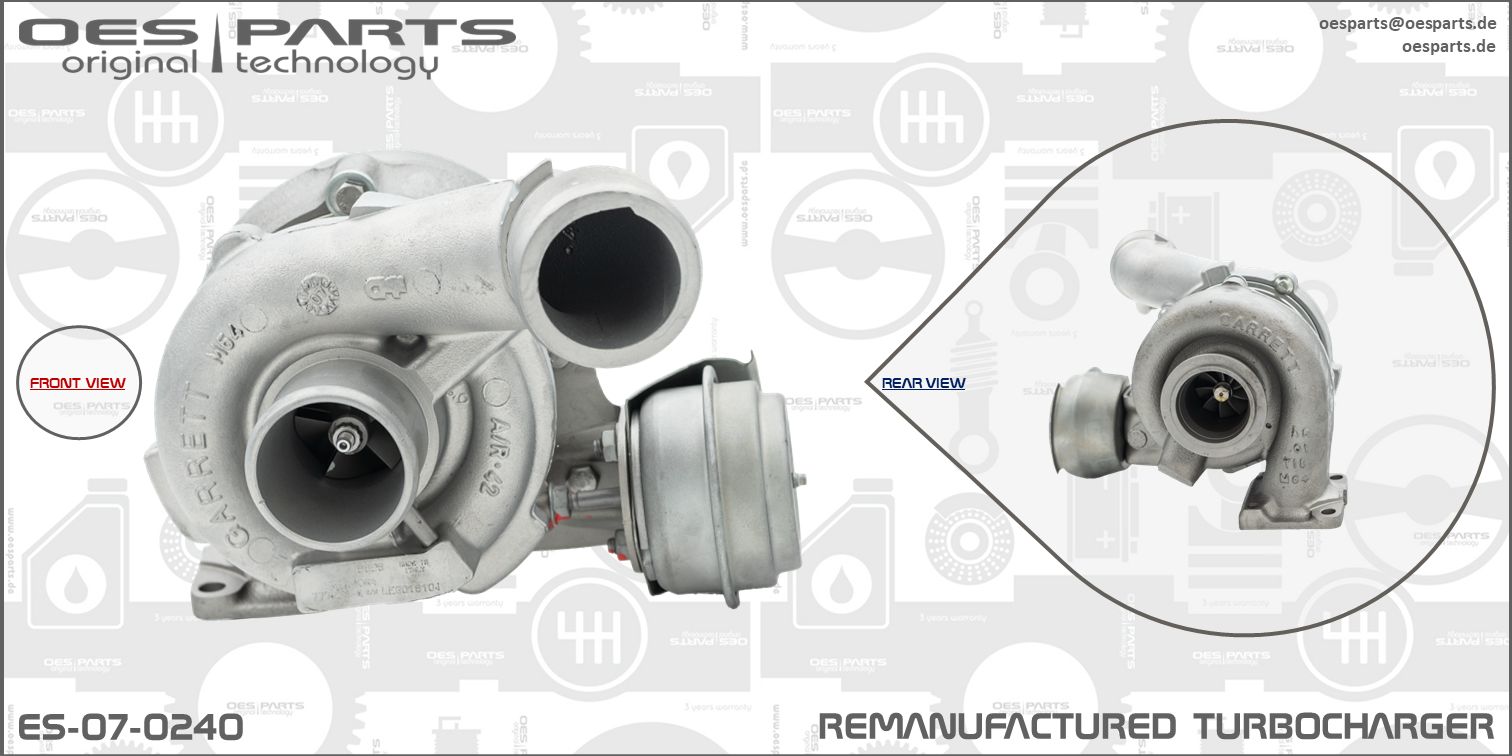 Turbocharger OES PARTS ES-07-0240