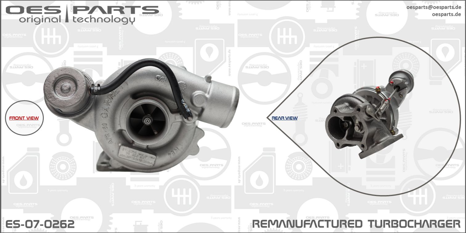 Turbocharger OES PARTS ES-07-0262