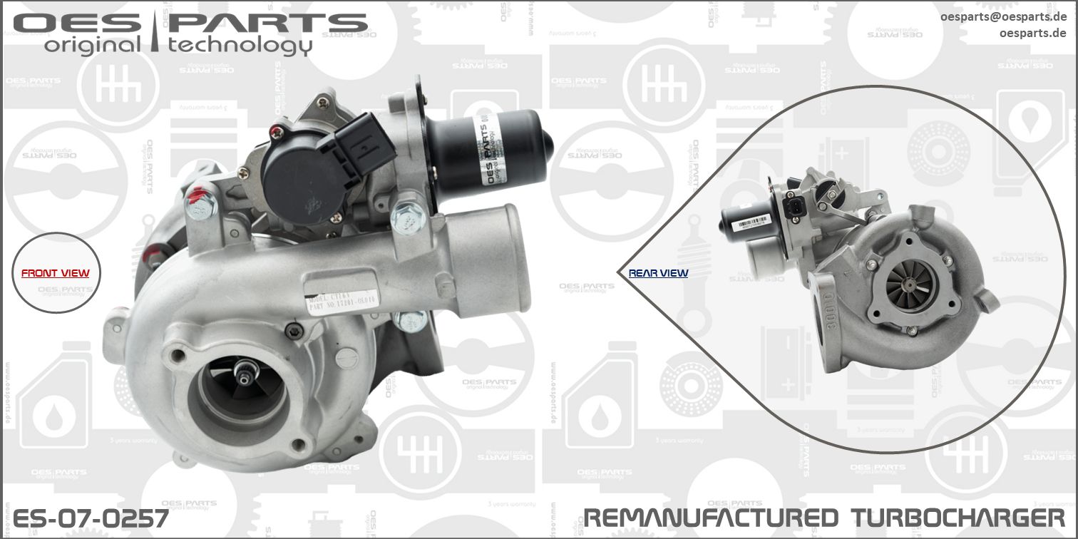 Turbocharger OES PARTS ES-07-0257