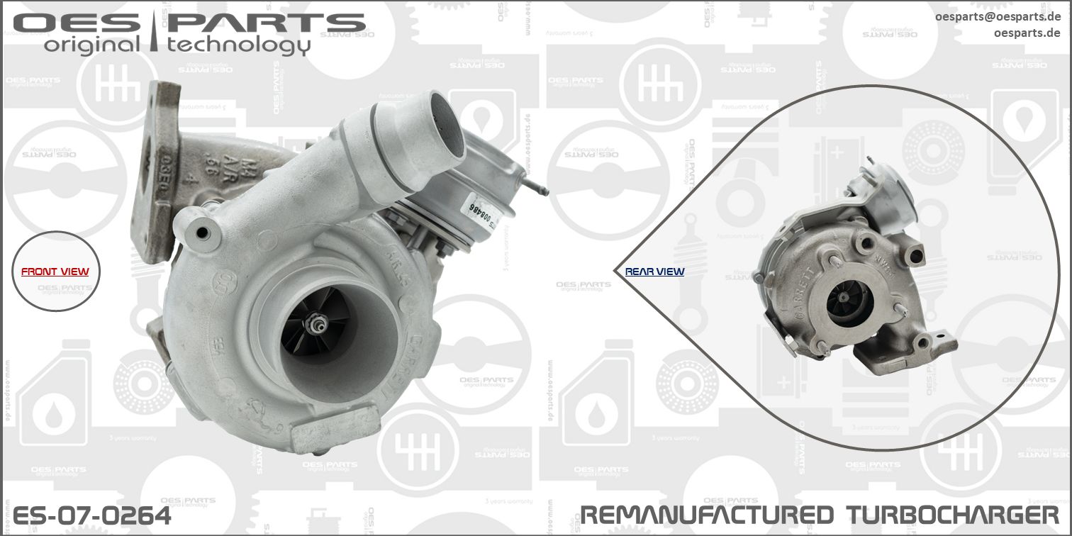 Turbocharger OES PARTS ES-07-0264