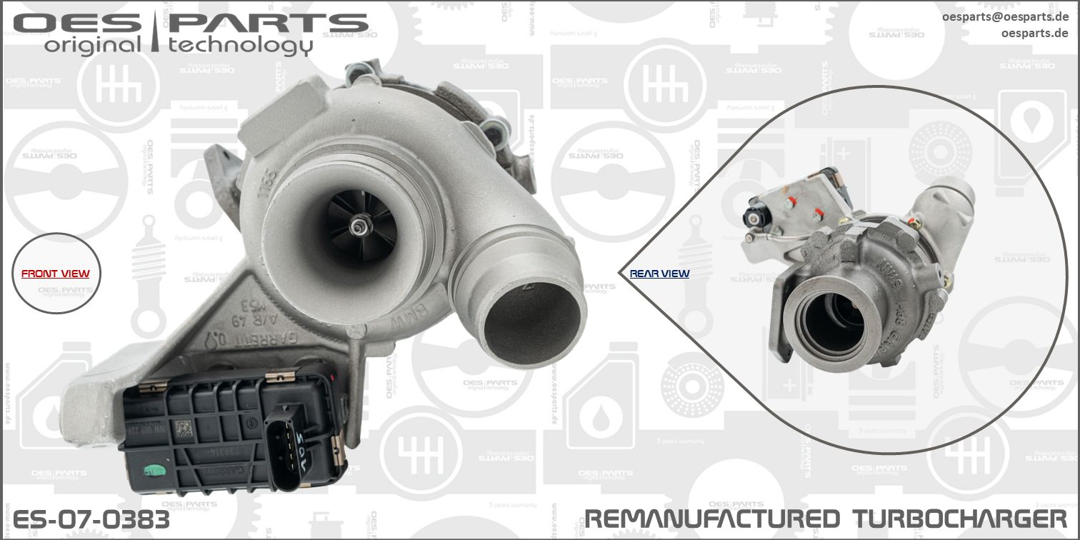 Turbocharger OES PARTS ES-07-0383