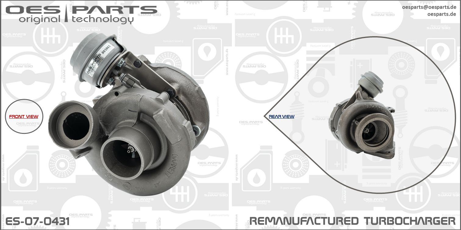 Turbocharger OES PARTS ES-07-0431