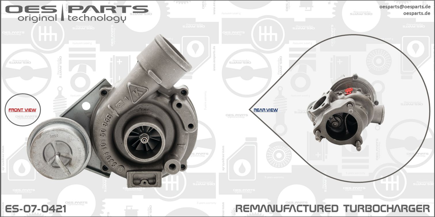 Turbocharger OES PARTS ES-07-0421