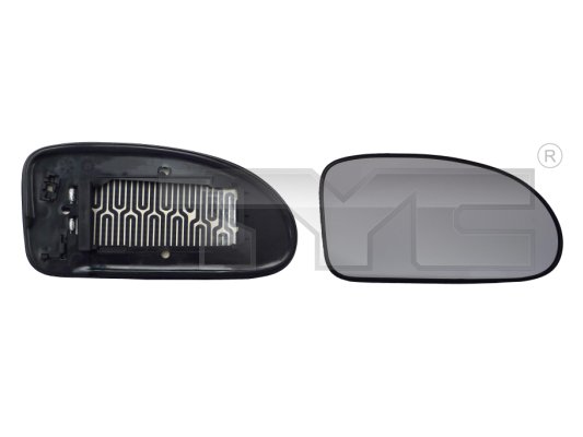 Mirror Glass, outside mirror TYC 310-0031-1