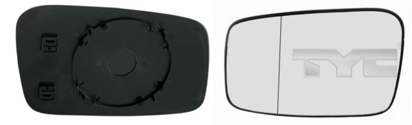 Mirror Glass, outside mirror TYC 338-0006-1