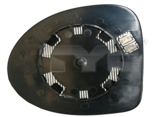 Mirror Glass, outside mirror TYC 328-0133-1