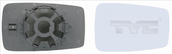 Mirror Glass, outside mirror TYC 302-0001-1