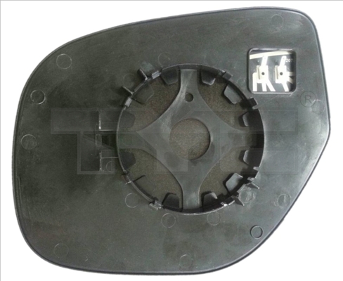 Mirror Glass, outside mirror TYC 323-0018-1