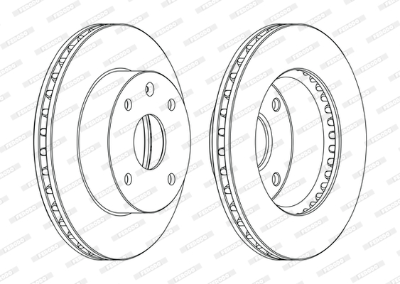 Brake Disc FERODO DDF1257C