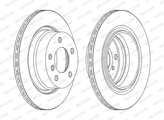Brake Disc FERODO DDF1285C